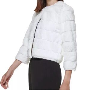 Calvin Klein White Teddy Jacket